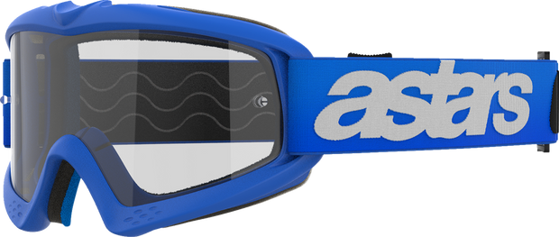 ALPINESTARS GOGGLES Youth Vision Goggle - Blaze - Blue - Clear Lens 5140325-7189