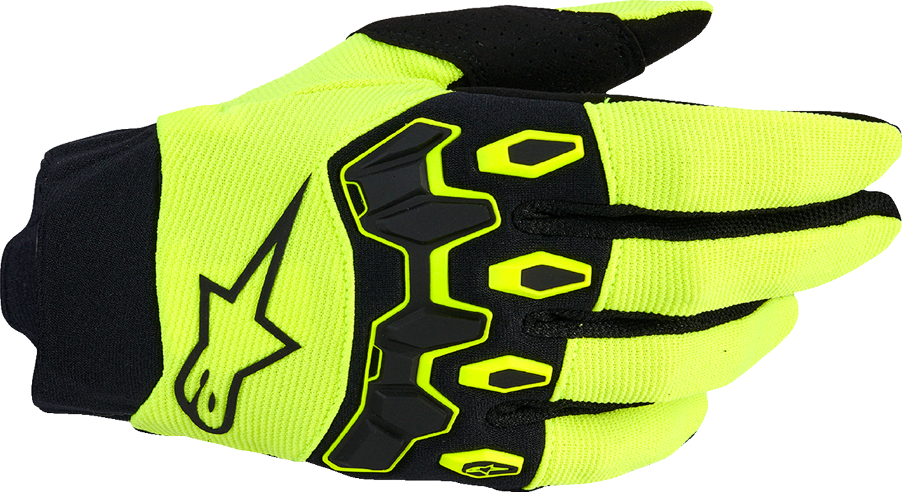 ALPINESTARS Full Bore V2 Gloves - Fluo Yellow/Black - Medium 3560426-551-M