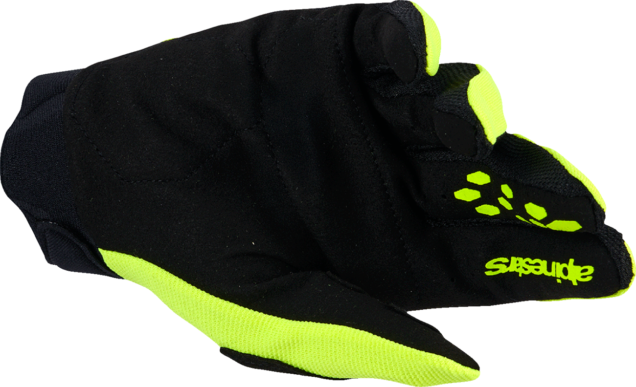 ALPINESTARS Full Bore V2 Gloves - Fluo Yellow/Black - Medium 3560426-551-M