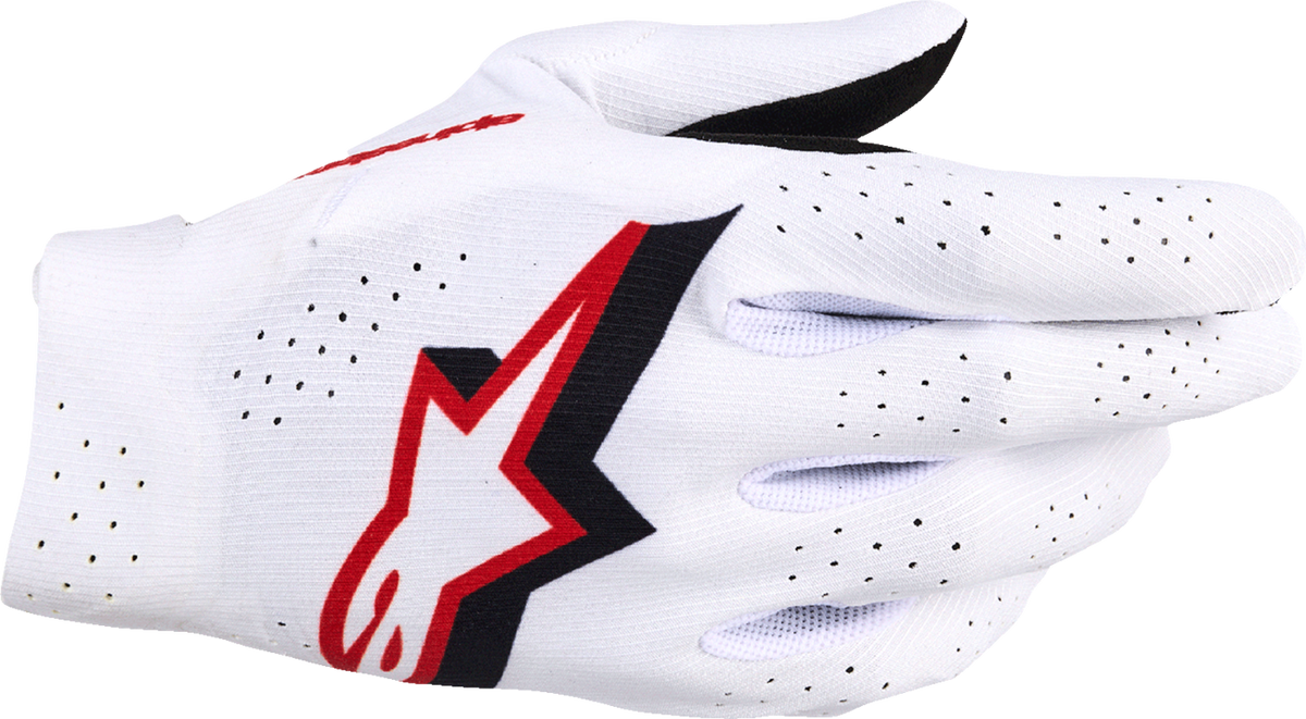 ALPINESTARS Supertech MX Gloves - White/Black/Fire Red - Small 3560526-2063-S