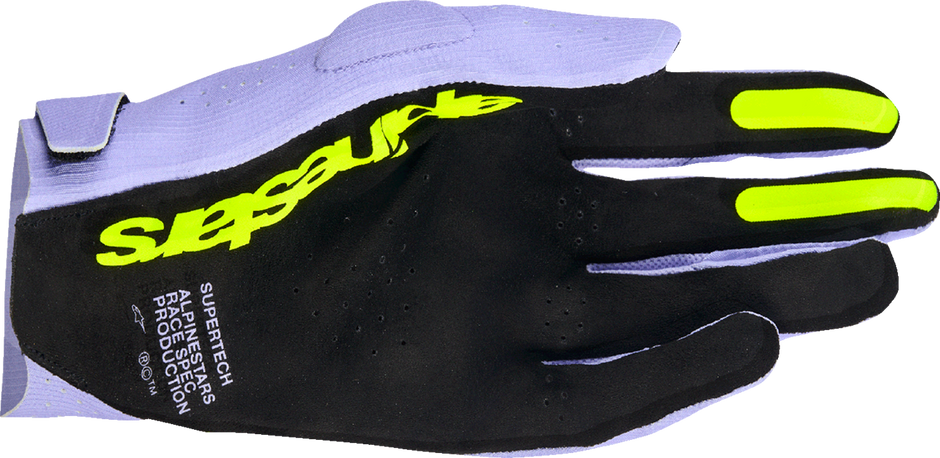 ALPINESTARS Supertech MX Gloves - Lavender/Violet/Fluo Yellow - Large 3560526-3151-L
