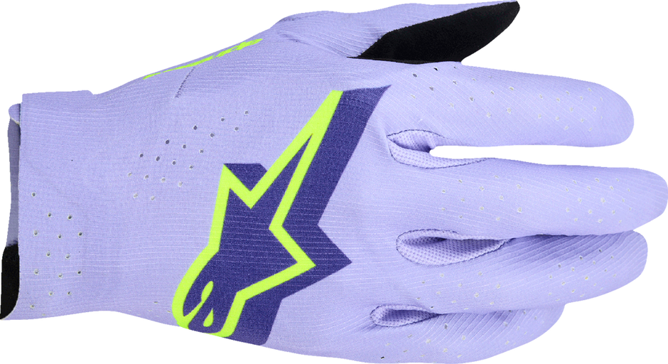 ALPINESTARS Supertech MX Gloves - Lavender/Violet/Fluo Yellow - 4XL 3560526-3151-4X
