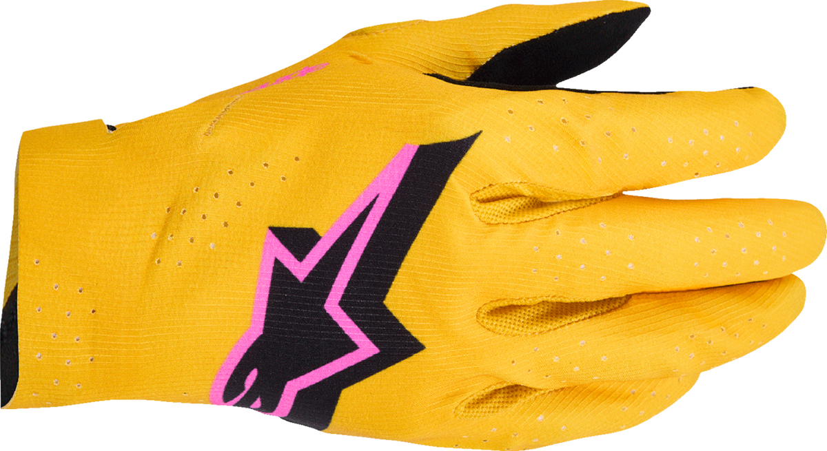 ALPINESTARS Supertech MX Gloves - Gold/Black/Fluo Pink - Large 3560526-5005-L