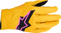 ALPINESTARS Supertech MX Gloves - Gold/Black/Fluo Pink - XL 3560526-5005-XL
