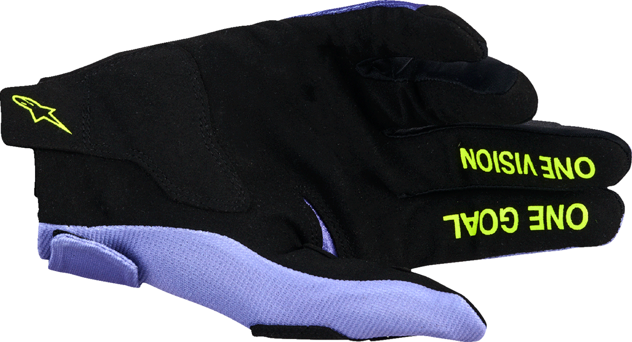 ALPINESTARS Radar Gloves - Purple/Fluo Yellow - Large 3561824-3175-L