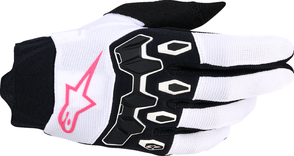 ALPINESTARS Stella Full Bore V2 Gloves - White/Fluo Pink/Black - Small 3580126-2064-S
