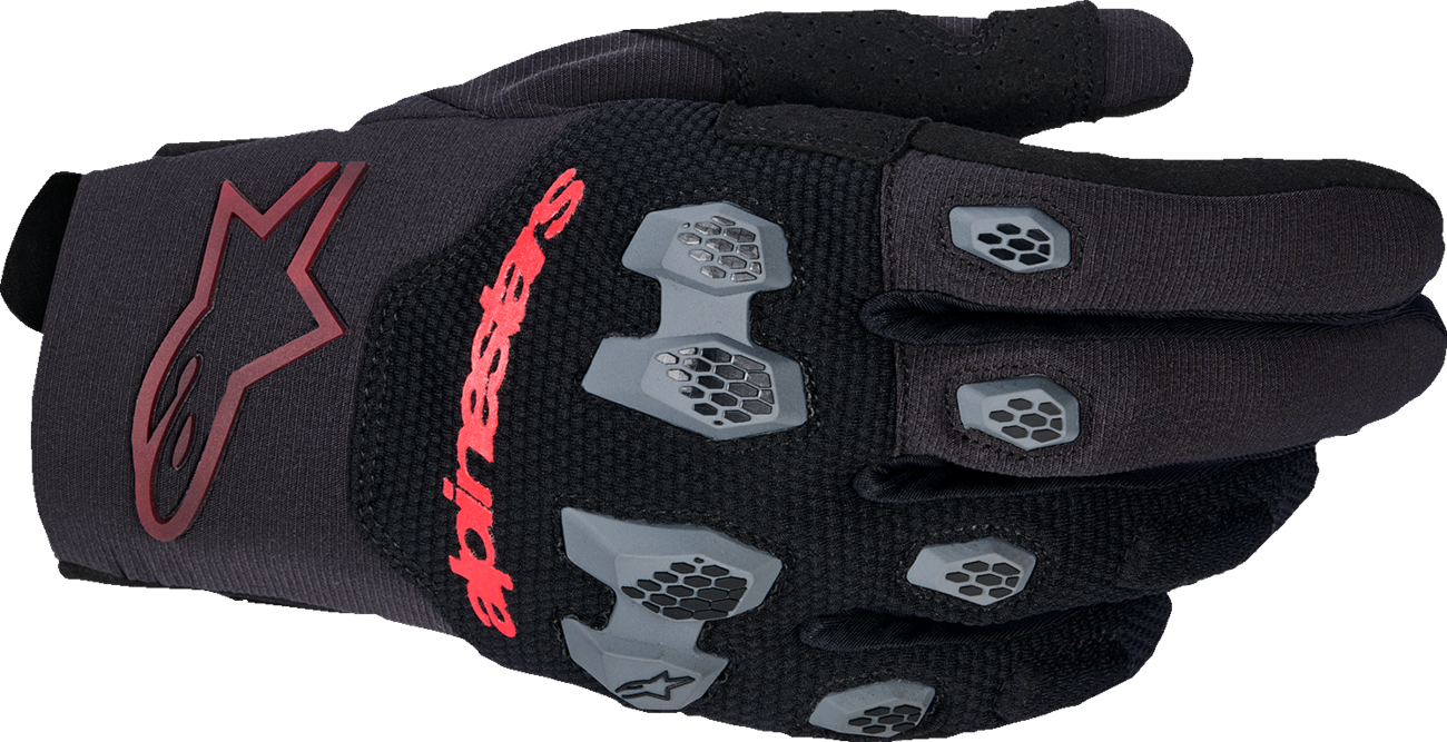 ALPINESTARS Pro-Dura Gloves - Black/Bright Red - Small 3560425-1303-S