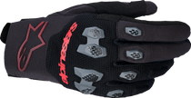 ALPINESTARS Pro-Dura Gloves - Black/Bright Red - Small 3560425-1303-S