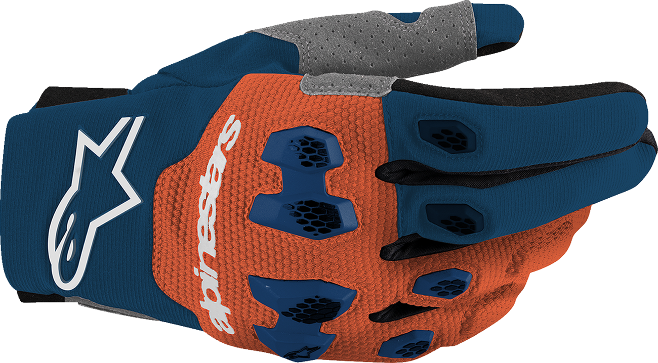 ALPINESTARS Pro-Dura Gloves - Navy/Hot Orange/White - Large 3560425-7162-L