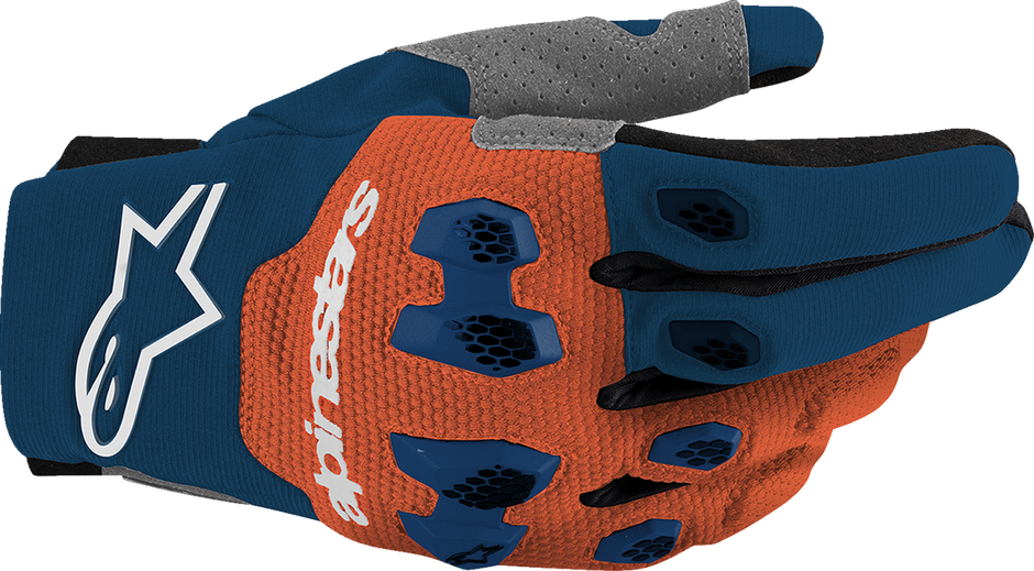 ALPINESTARS Pro-Dura Gloves - Navy/Hot Orange/White - Large 3560425-7162-L