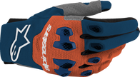 ALPINESTARS Pro-Dura Gloves - Navy/Hot Orange/White - Large 3560425-7162-L