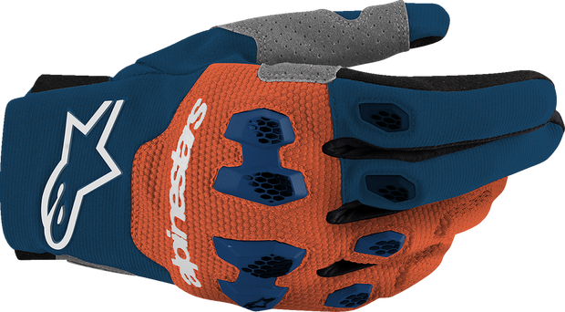ALPINESTARS Pro-Dura Gloves - Navy/Hot Orange/White - Large 3560425-7162-L