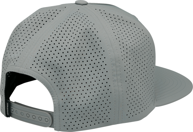 Gray THOR Vert hat from the Headwear Group with a structured design and adjustable strap, showcasing the brand’s logo.