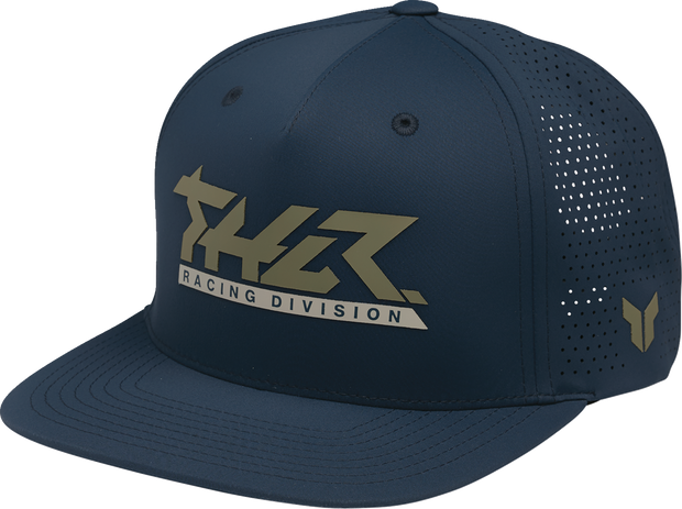 THOR Vert hat in navy with adjustable strap and logo patch, stylish headwear from the THOR headwear group.
