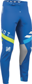 Blue THOR Sportmode Synth ATV pants in US size 33, featuring offroad riding design and durable fabric for motocross and off-road riding.