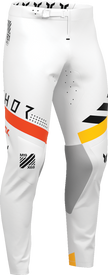White THOR Sportmode Synth Pants for offroad ATV riding, size US 33, with durable fabric and sporty design.