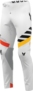 White THOR Sportmode Synth Pants for offroad ATV riding, US size 33, with durable fabric and sporty design.