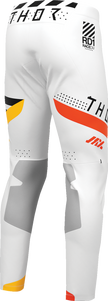 White THOR Sportmode Synth Pants for offroad ATV riding, US size 33, designed for durability and comfort.