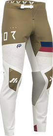 THOR Sportmode League offroad ATV pants in white and copper, US size 32, with durable fabric and sporty design.