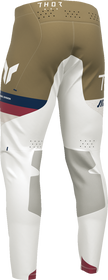 White and copper THOR Sportmode League ATV pants in US size 32, offroad ATV apparel with durable fabric and sporty design.