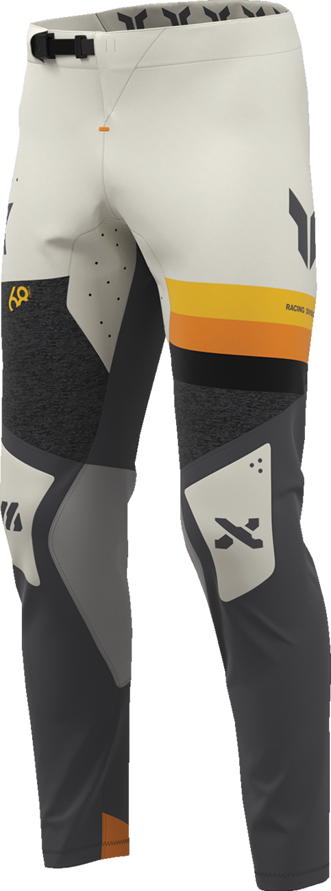 THOR Sportmode League Pants in charcoal and vintage white, offroad ATV apparel, US size 33, with durable fabric and sporty design.