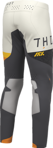 THOR Sportmode League Offroad ATV Pants in charcoal and vintage white, US size 33, with durable fabric and sporty design.