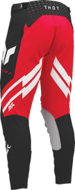 THOR Launchmode Futura ATV pants in black and red, US size 40, offroad ATV riding gear with durable fabric and protective design.