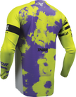 THOR Youth Launchmode Bleach Jersey - Gray/Acid - XS 2912-2579