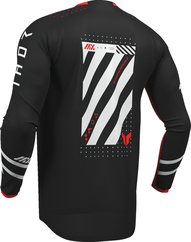 THOR Launchmode Futura Jersey - Black/Red - Large 2910-8414