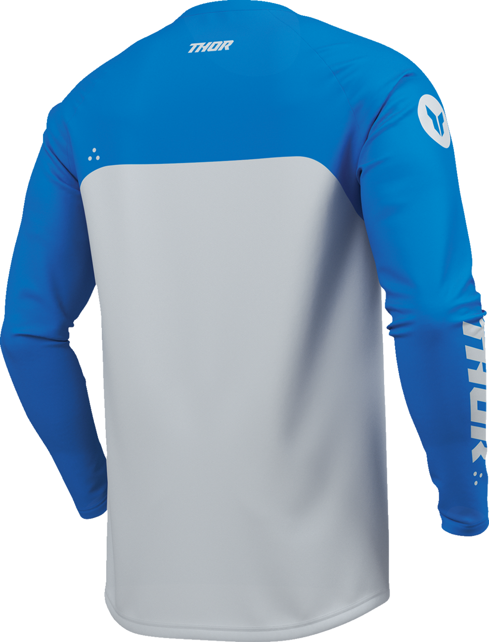 Blue THOR Ridemode Menace men's offroad ATV jersey, medium size, with bold graphics and breathable fabric.