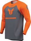 Men's THOR Ridemode Menace ATV jersey in charcoal, 4XL, offroad motocross apparel, with breathable fabric and bold design.
