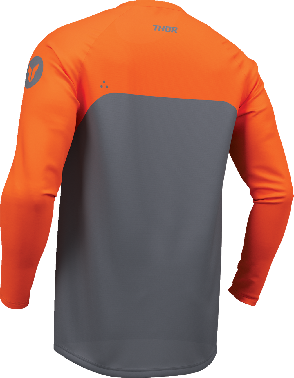 Men's THOR Ridemode Menace offroad ATV jersey in charcoal, size 4XL, with durable fabric and motocross-inspired design.