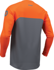 Men's THOR Ridemode Menace offroad ATV jersey in charcoal, size 4XL, with durable fabric and motocross-inspired design.