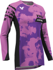 THOR Women's Launchmode Bleach Jersey - Black/Orchid - Small 2911-0341