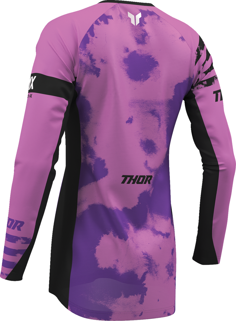 THOR Women's Launchmode Bleach Jersey - Black/Orchid - Small 2911-0341