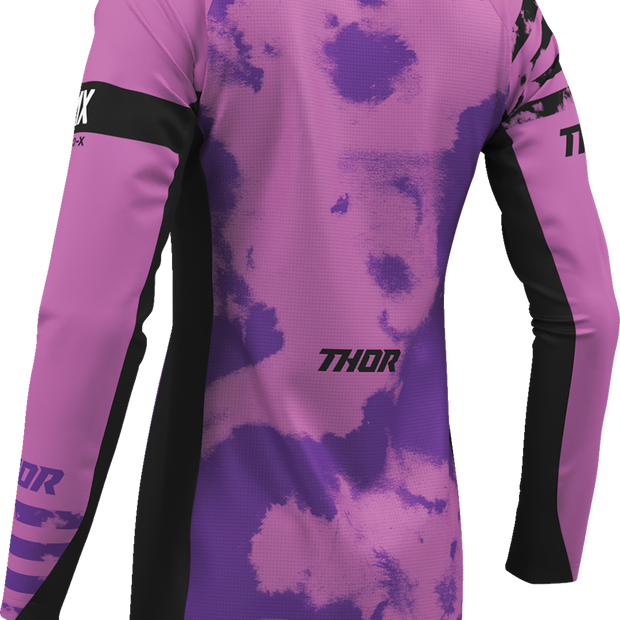 THOR Women's Launchmode Bleach Jersey - Black/Orchid - Small 2911-0341