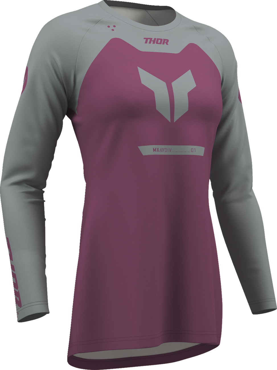 THOR Women's Ridemode Menace Jersey - Purple/Gray - XS 2911-0377