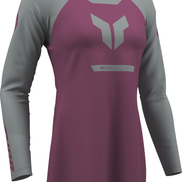 THOR Women's Ridemode Menace Jersey - Purple/Gray - XS 2911-0377
