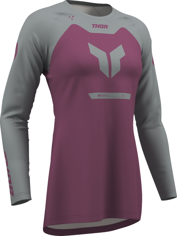 THOR Women's Ridemode Menace Jersey - Purple/Gray - XS 2911-0377