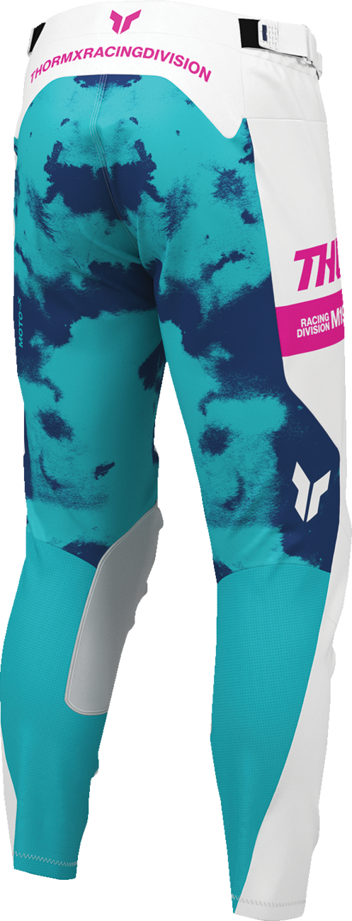 THOR Launchmode Bleach Pants - White/Aqua - US 30 2901-12313