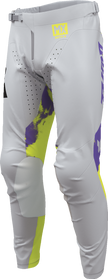 Gray THOR Launchmode bleach pants for off-road ATV riding, US 30, made with durable offroad apparel material.