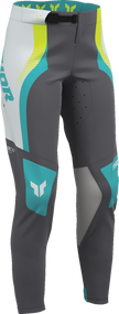 THOR Women's Sportmode Velocity Pants - Gray/Aqua - US 1/2 2902-0408