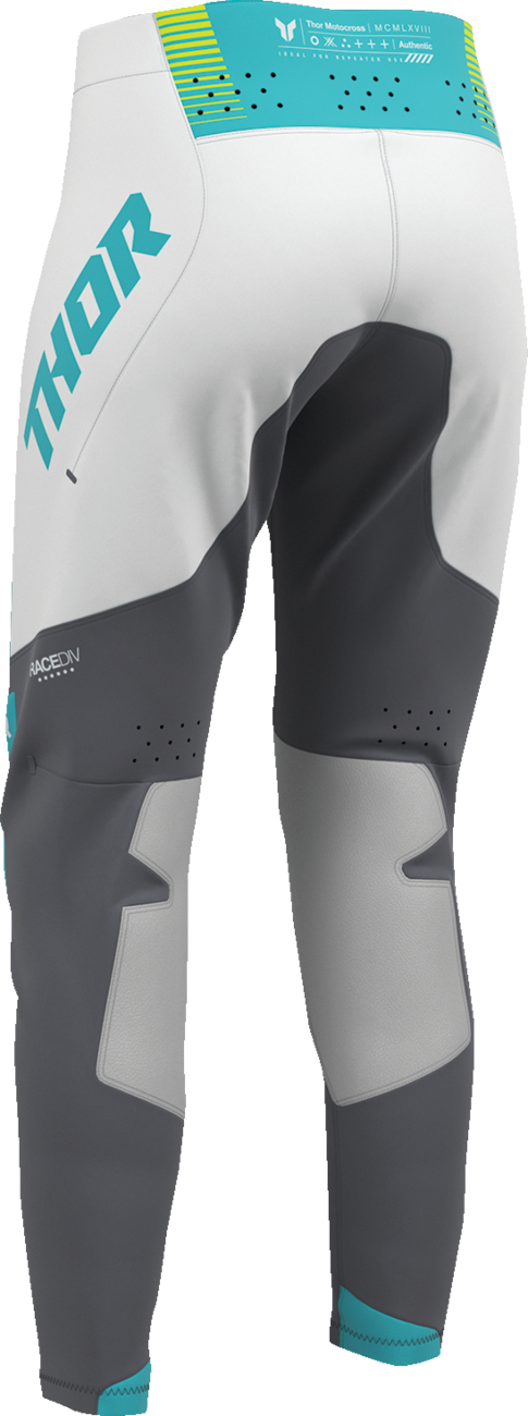 THOR Women's Sportmode Velocity Pants - Gray/Aqua - US 1/2 2902-0408
