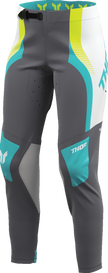 THOR Women's Sportmode Velocity Pants - Gray/Aqua - US 1/2 2902-0408