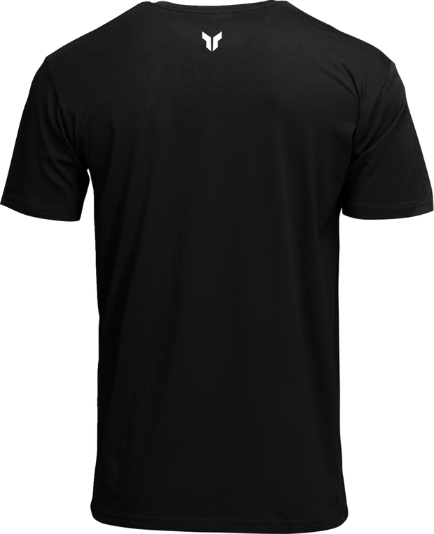 Black THOR Brave T-Shirt in small size, casual men's apparel, front view showing the bold graphic design.