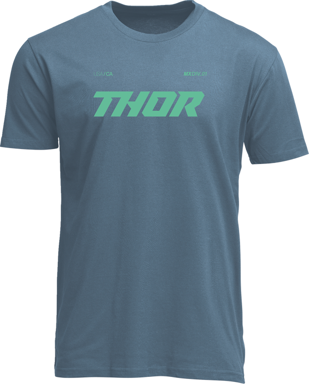 THOR Brave T-Shirt in petrol blue, large size, casual apparel with a comfortable fit and bold design.
