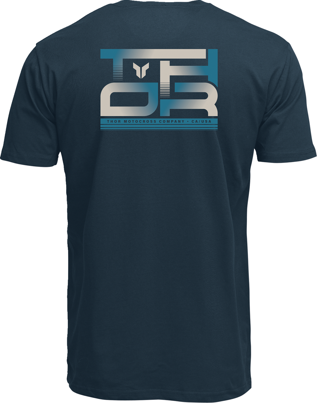 Navy THOR Section T-Shirt in small size, casual apparel with a simple design, displayed on a plain background.