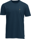 Navy THOR Vert T-Shirt in XL size, casual apparel with graphic design, made of soft fabric, front view showing the logo and print.