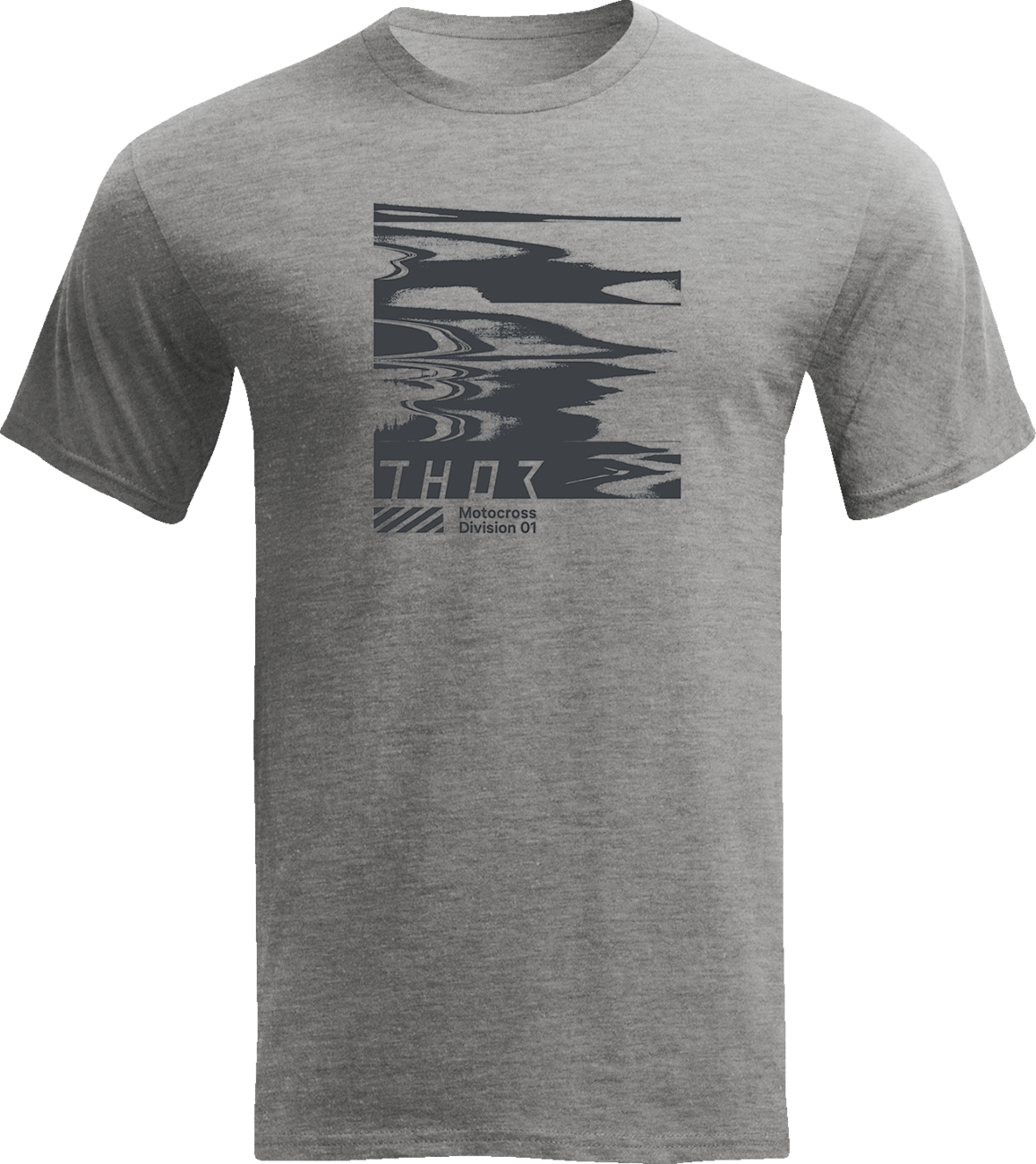 Heather gray THOR Static T-Shirt in large size, casual men's apparel with a comfortable fit and stylish design.