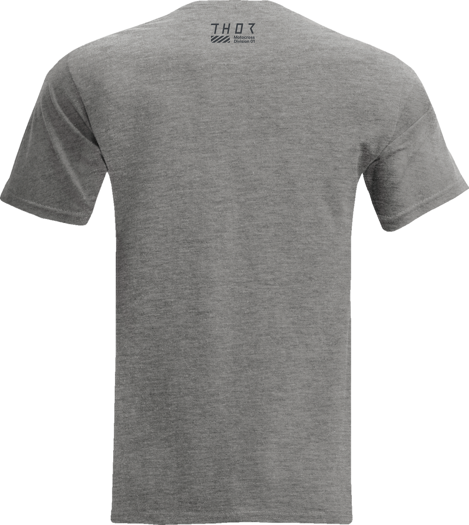 THOR Static T-Shirt in Heather Gray, large size, casual apparel with a printed graphic design on the front.